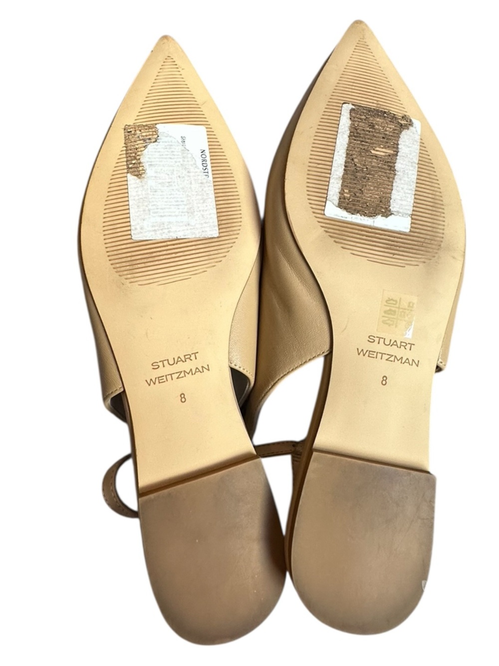 NEW Stuart Weitzman Mara Slingback Flats Tan Leather | Minimalist | MSRP $395 - Picture 7 of 7
